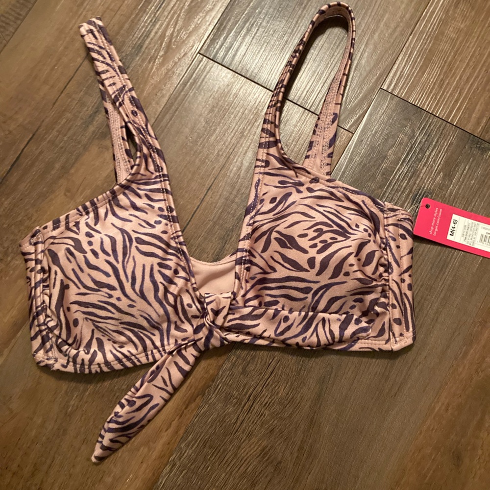 Xhilaration Medium Tied Front Bikini Top NWT